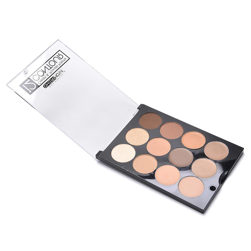 OEM Private Label Cheap Facial Makeup 12 Colors Cream Powder Contour Palettes
