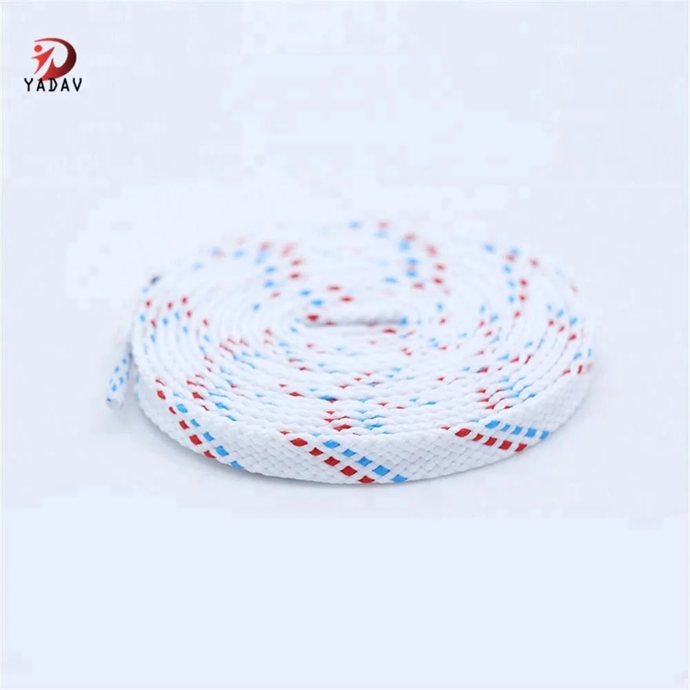 Anti-Skidding White Football Elastic Shoelaces Flat Coloured Athletic Shoe Laces