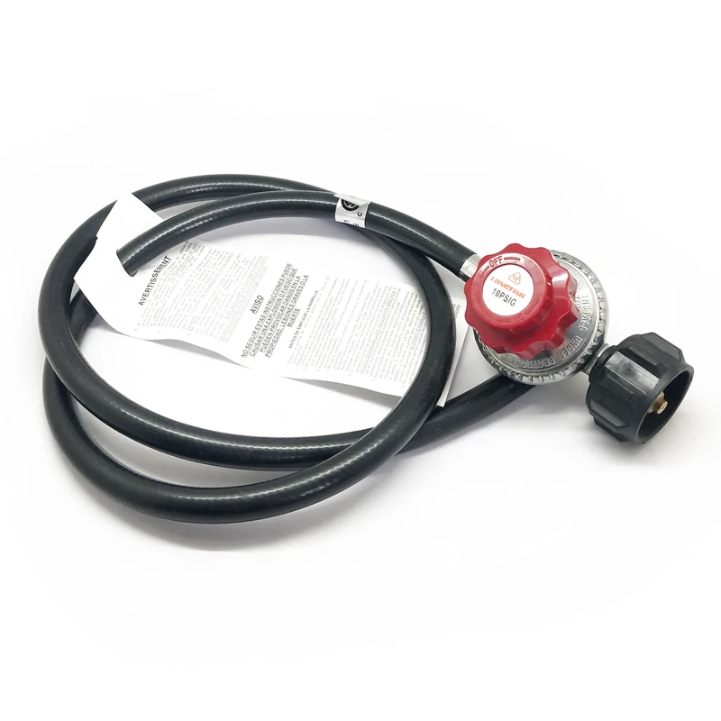 
LONGTIME 0-10 PSI Adjustable High Pressure LPG Gas Cylinder Regulator for Fire Pit Heater Stove 