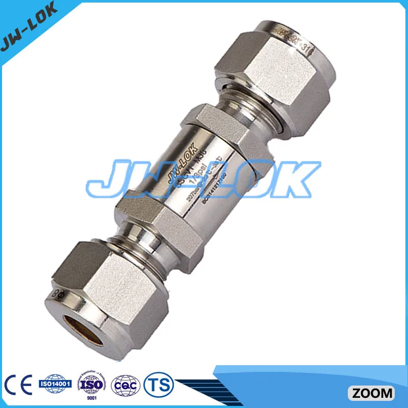 Two way air compression check valve