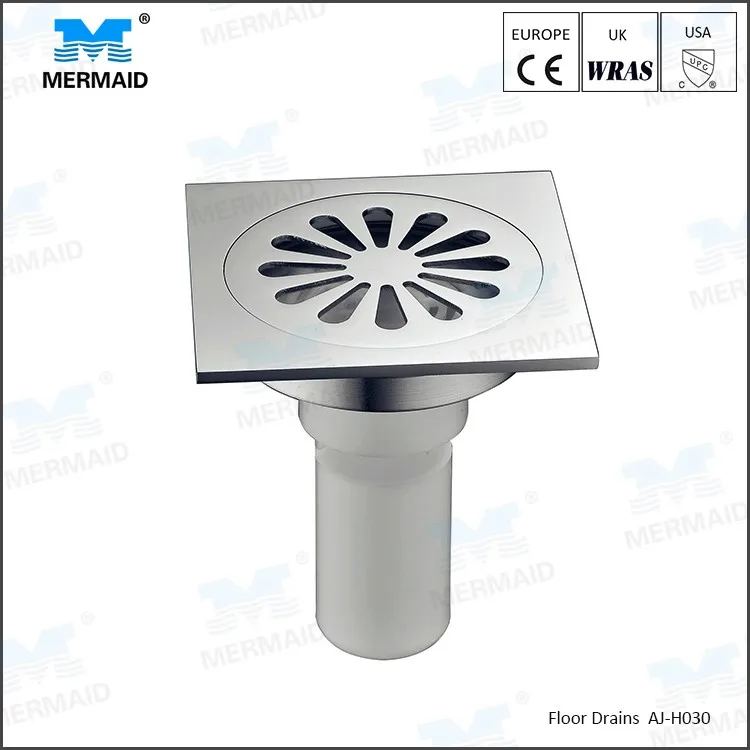 Contemporary Exquisite Chrome Plated finish Square floor drain kitchen best floor drains shower drainage toilet drains