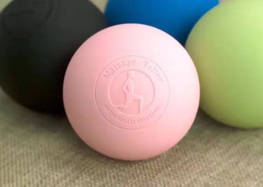Wholesale Colorful Silicone Custom Logo Printing Lacrosse Massage Ball For Rehab Therapy,