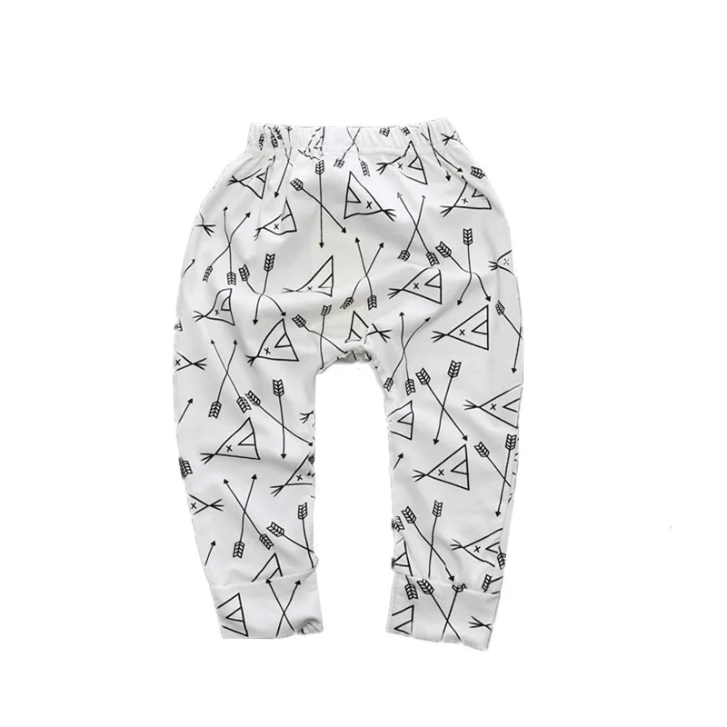 
INS Spring Autumn Hot Selling Cotton Baby Boy Girl Harem Trousers Printed Infant Clothing Toddler Clohth Leisure Harem Pants 