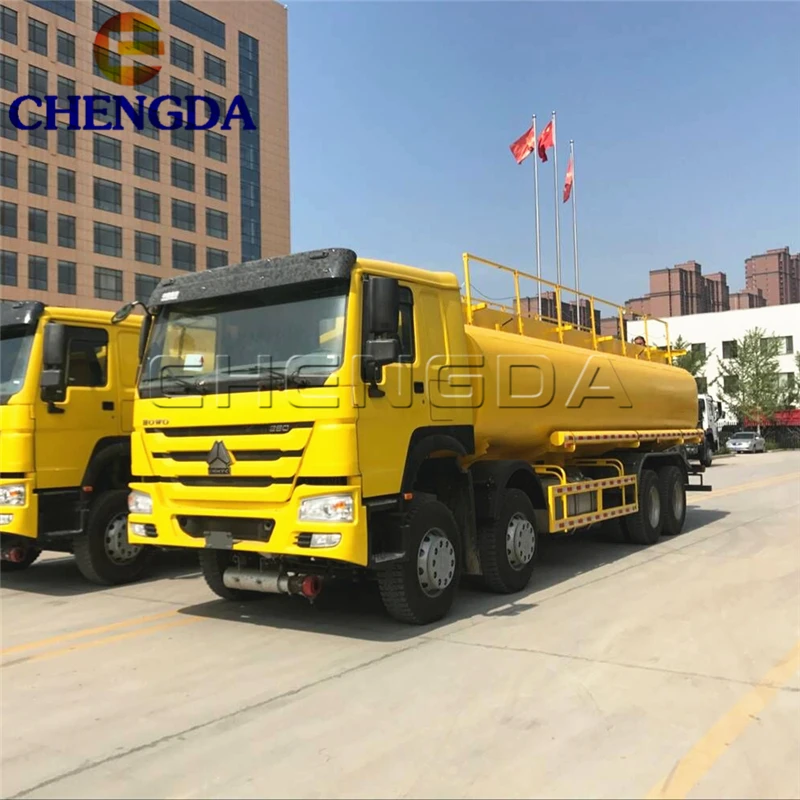 Sino howo 8x4 40000 liters fuel tank truck trailer for sale