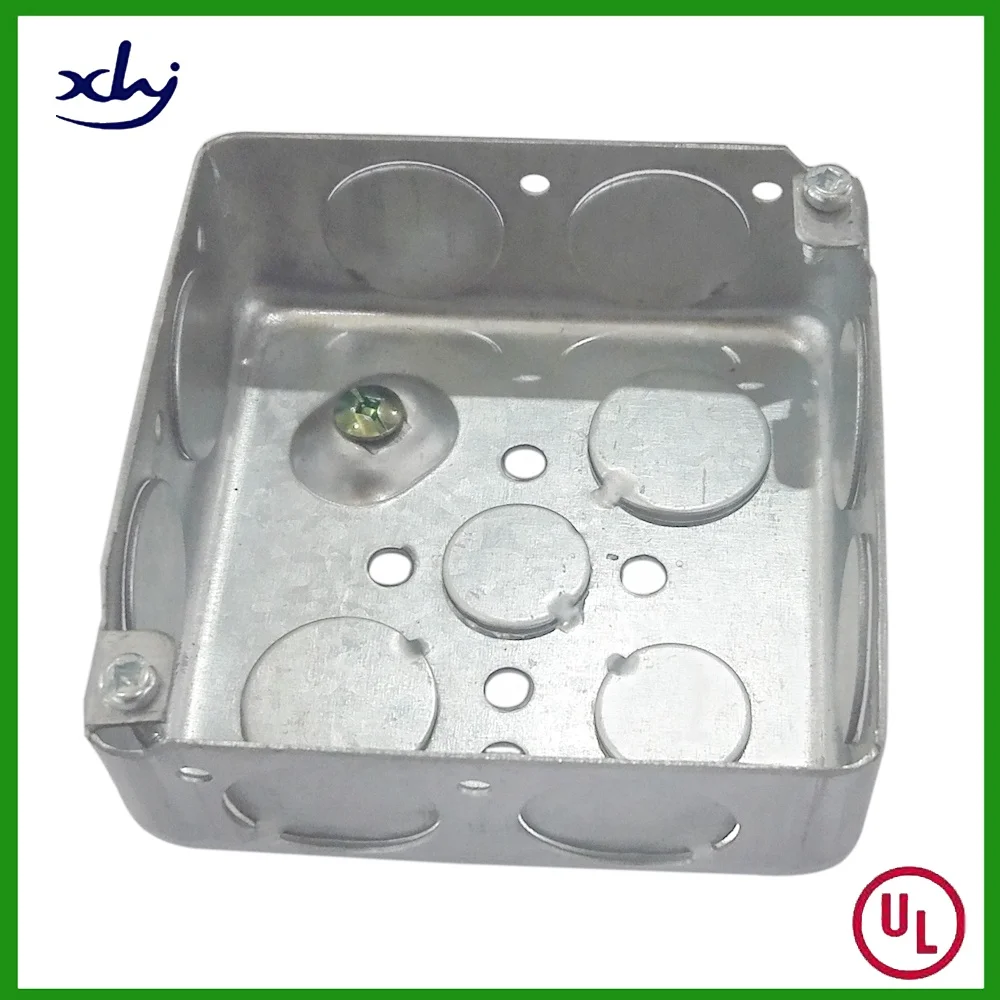 Сертификация UL, 4x4 с приподнятым заземляющим винтом EMT, стальной выходной ящик