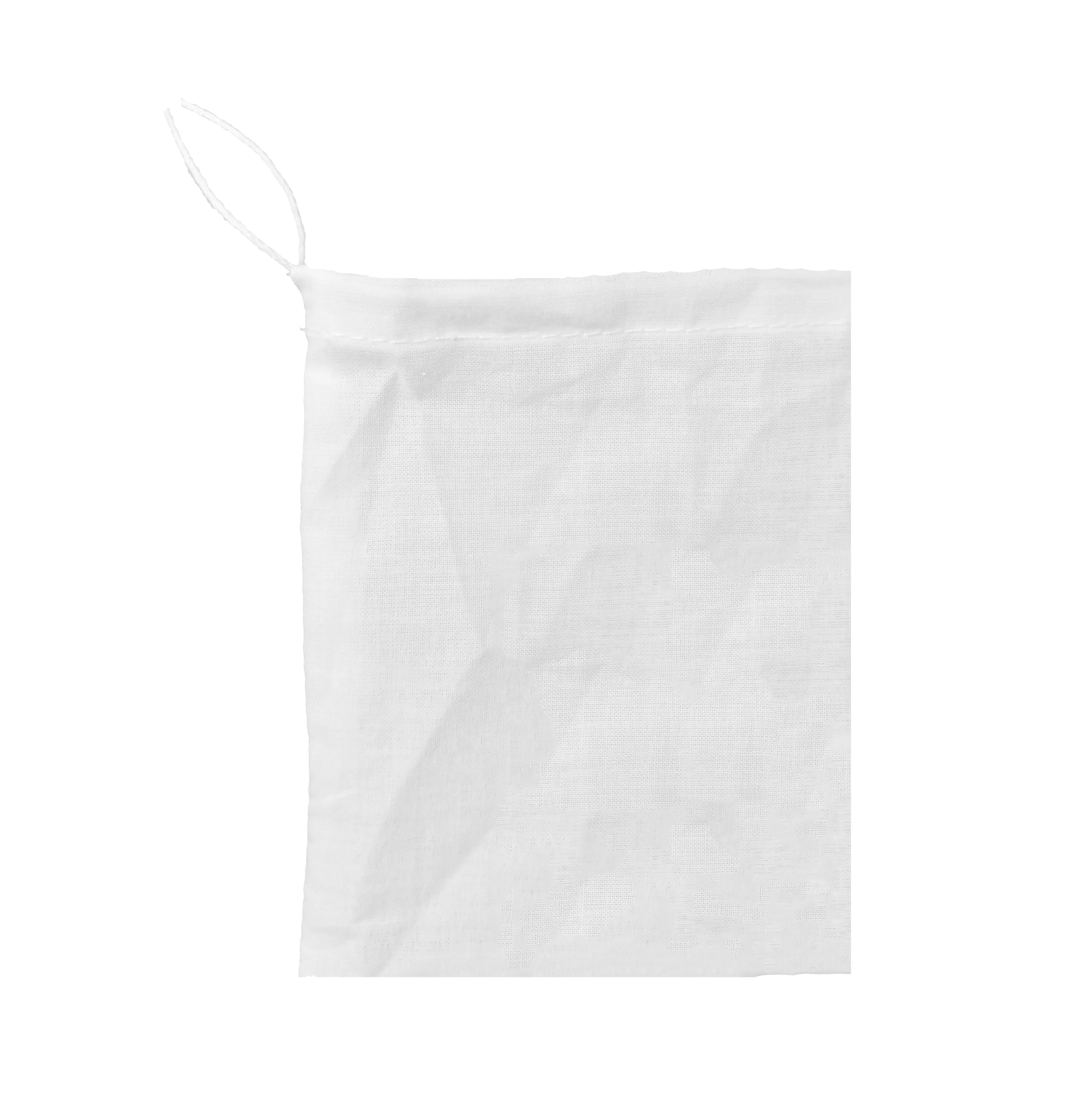 Undyed organic cotton drawstring cooking bag small gauze bags