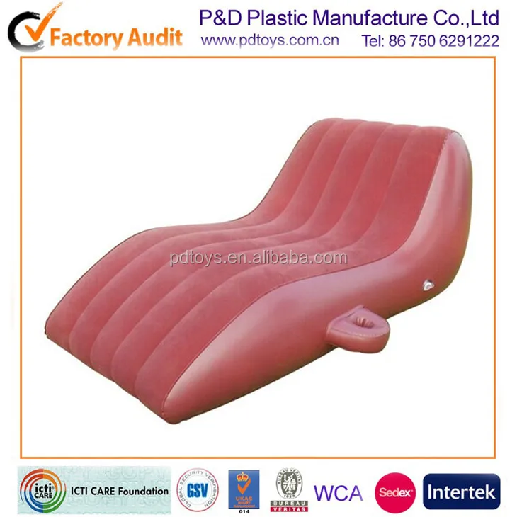 Modern EN71 6P PVC Garden Chaise Lounge Sun Loungers with Cup Holders for Outdoor Furniture Kitchen Living Room Hotel Use