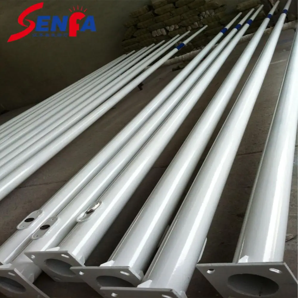 6 м оцинкованный уличный фонарь с одним рычагом и двойным рычагом