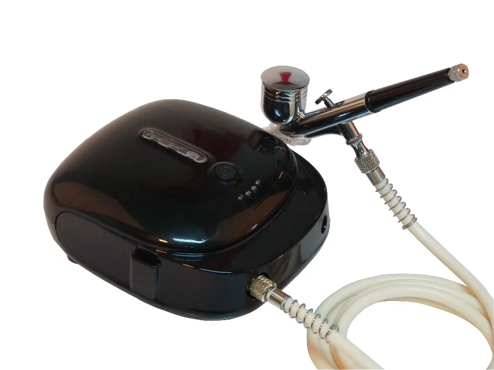 Профессиональная косметическая система аэрографа для макияжа, Аэрограф с компрессором