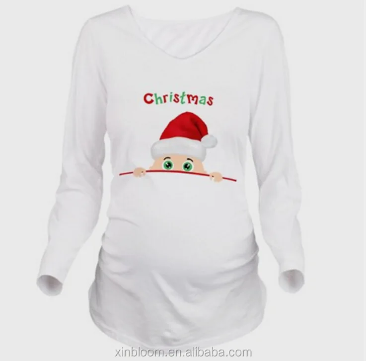 LS126ZheJiangYiwu Cotton carton Long sleeve items Eu and usa style Maternity short T Shirt for pregnant women clothes