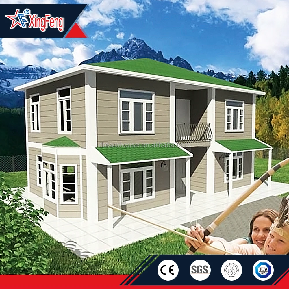 luxury prefabricated steel structure building/France masion/prefab light steel villa