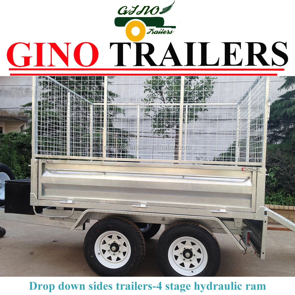 
10*6 hydraulic tipper with 3.5ton loading 4x4 utility trailer 