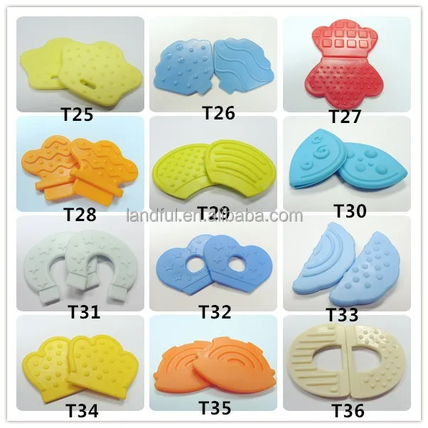 
Yellow Spotted Duck Feet Shape Baby Toy Insert Baby Teething Toddler 