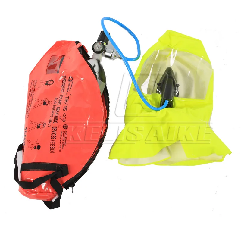 15 minutes personal emergency escape breathing apparatus EEBD steel cylinder