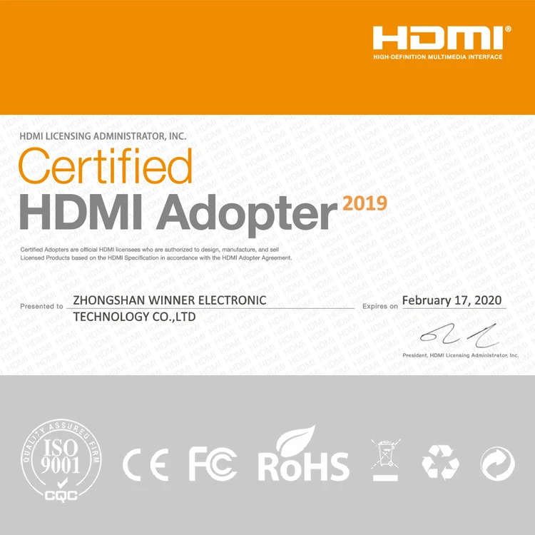 Hdmi Cable for PS3000 Blu-ray Players Made in Vietnam Supports 2160P 3D Ultra Hd 4k