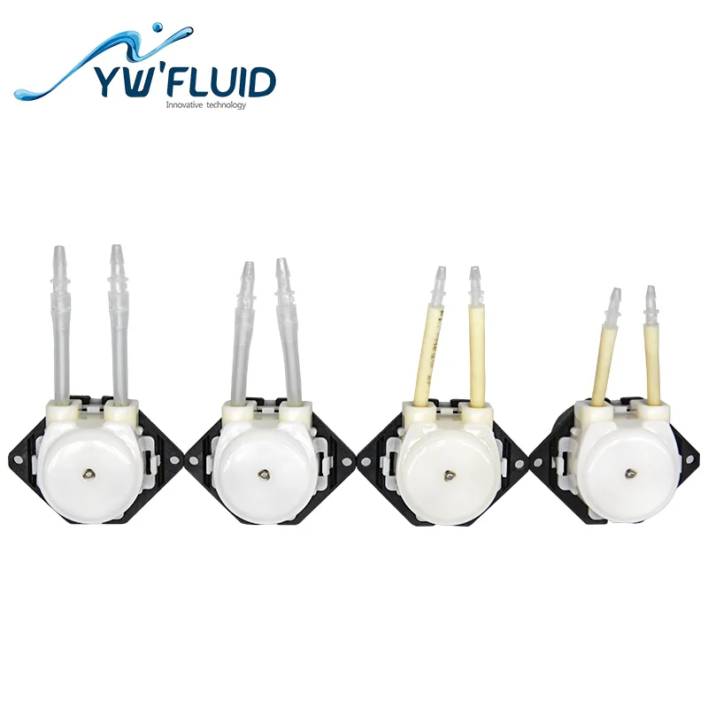 YWfluid High quality Mini Peristaltic pump 6V/ 12V/24V With DC motor Used for liquid transfer suction or filling