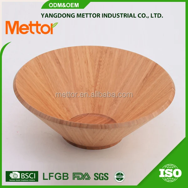 Super high safety acacia wood food salad bowl set