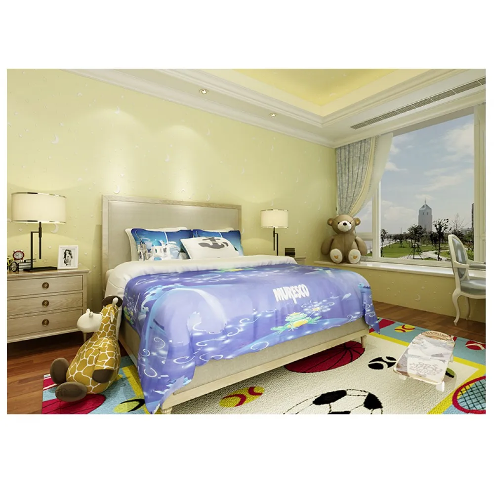 
BL Star moon children room luminous non-woven 3D wallpaper 