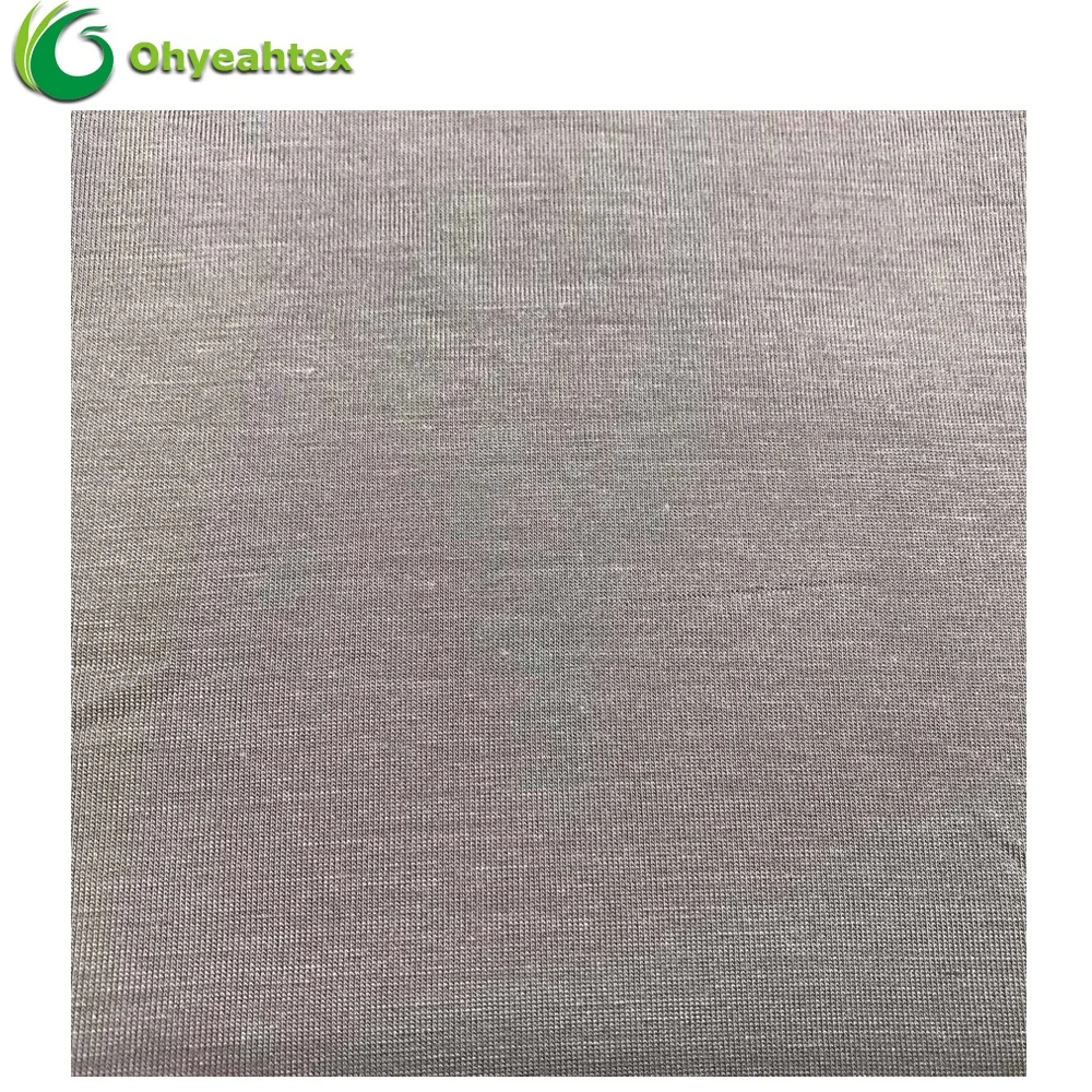Knit Compact Siro 95% Rayon 5% Spandex Plain Viscose Jersey Fabric For Underwear