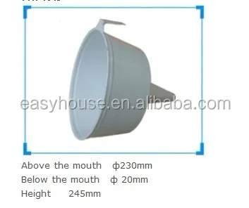 
food grade plastic large kitchen oil funnel with filter 