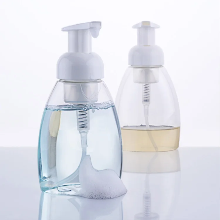 manufacturers supply 8oz 250ml flat PET bubble foam bottle with foaming pump