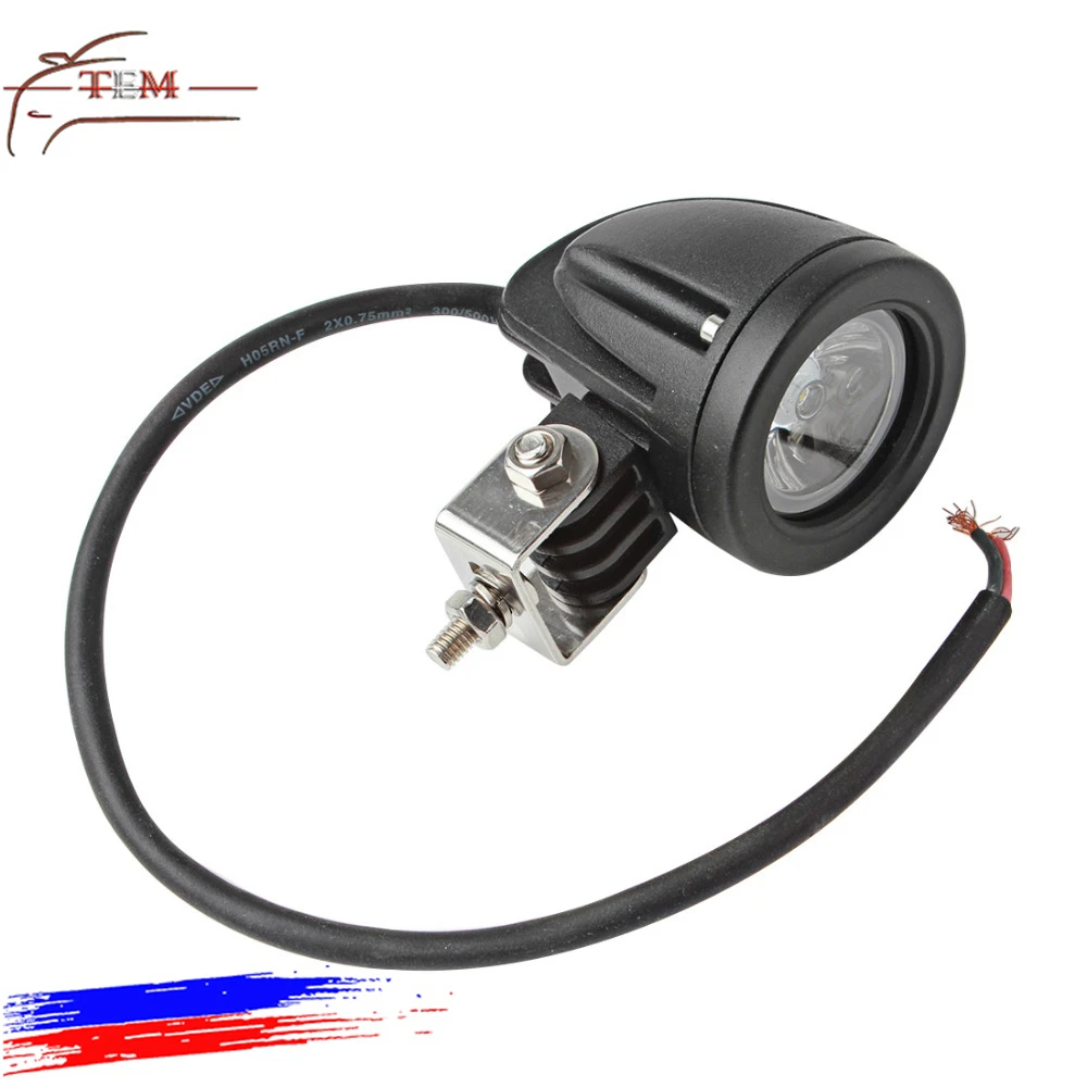 Motorcycle headlight 10W spot light with demon eyes Motorbike LED Light fog light