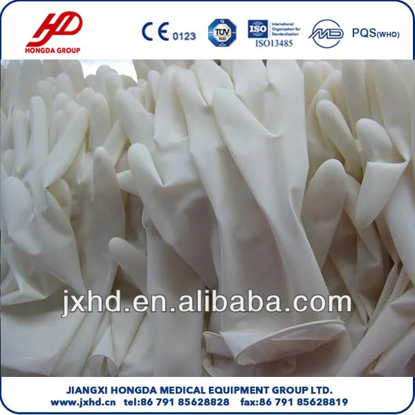 Одноразовые стерильные латексные хирургические перчатки