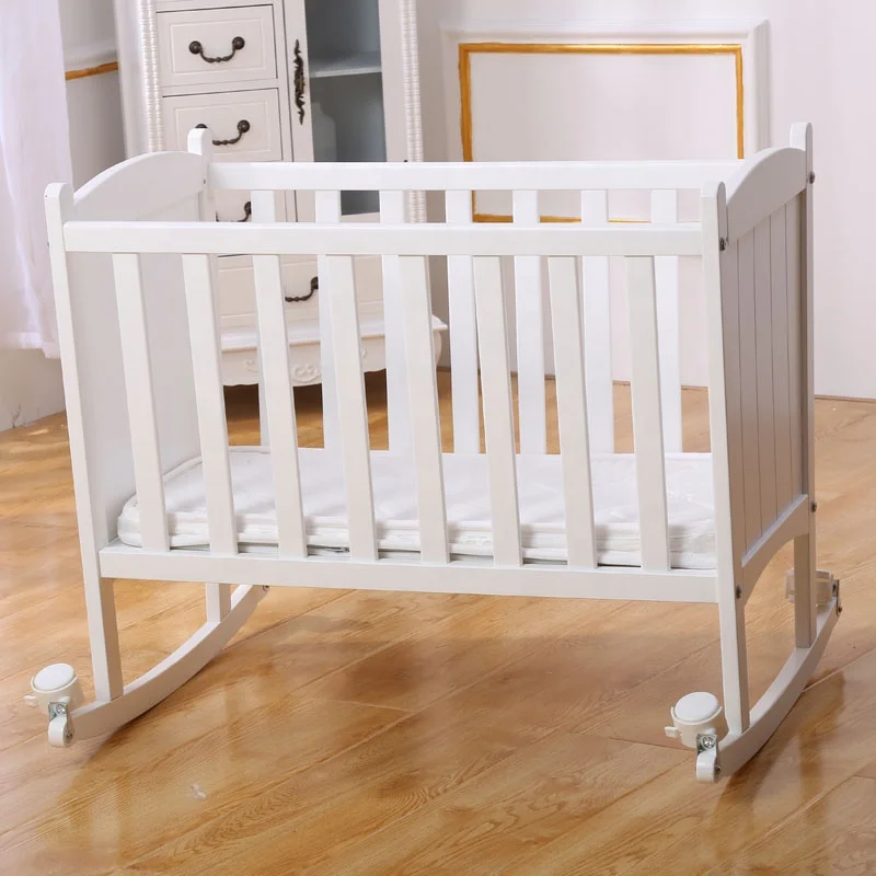 factory price wooden baby swing bed cradle for sale