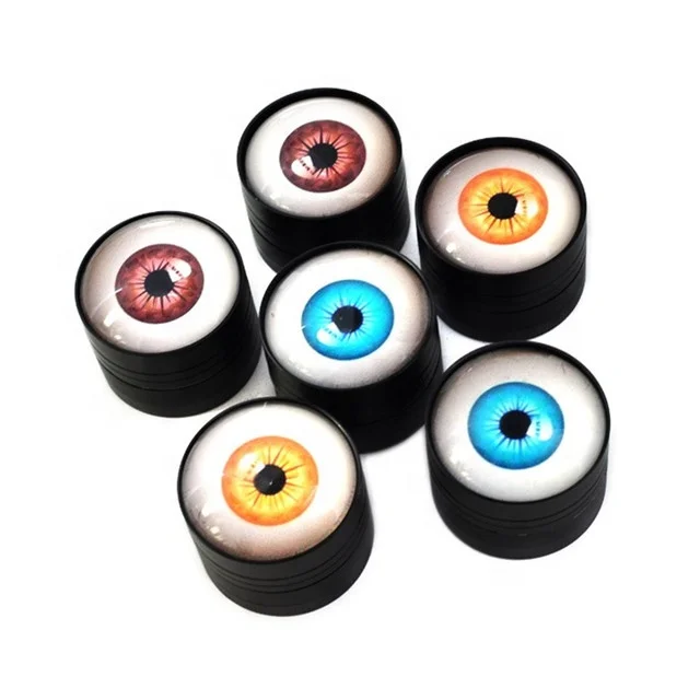 Factory wholesale 3 Part mini Herb Grinder with Crystal logo