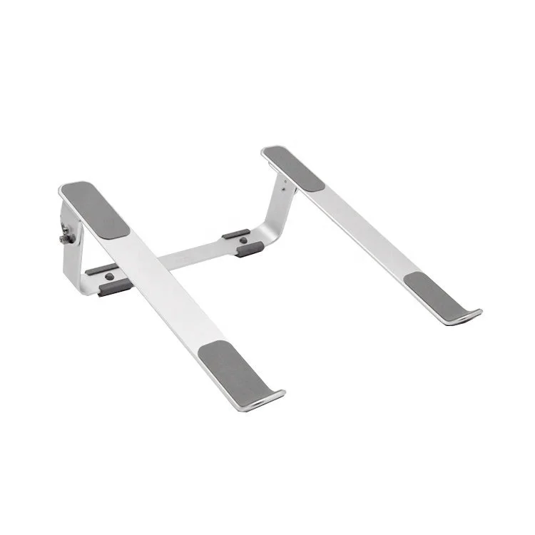 Good Stability Persevere Laptop Portable Stand Aluminum Silver Laptop Stand
