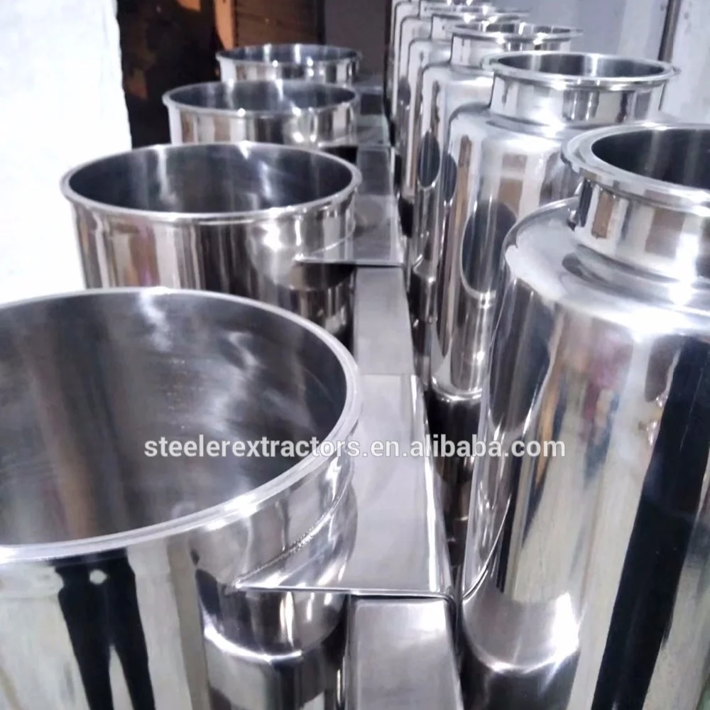 Бак для растворителя с оболочкой, SS304, 50 фунтов, 100 фунтов, 10x20 дюймов, 14x24 дюйма, с охлаждающей катушкой и стойкой