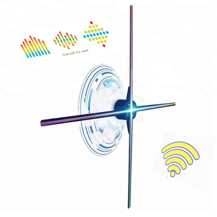 
Spinning Micro WIFI 3D Hologram Fan LED HOLOGRAM FAN with 65cm 