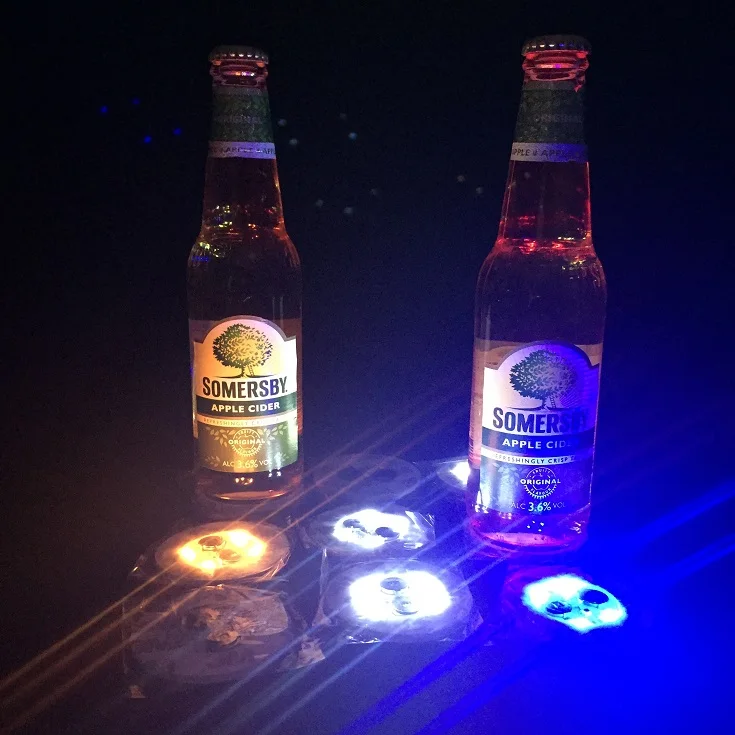 Popular LED Bottle Light with 3M Sticker White Light LED Bottle Sticker for Bar Clubs