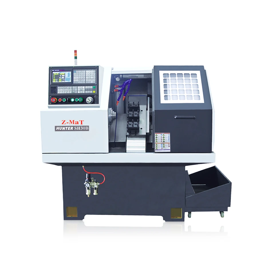 SH30B Zmat cnc lathe machine with C axis and live tooling as option