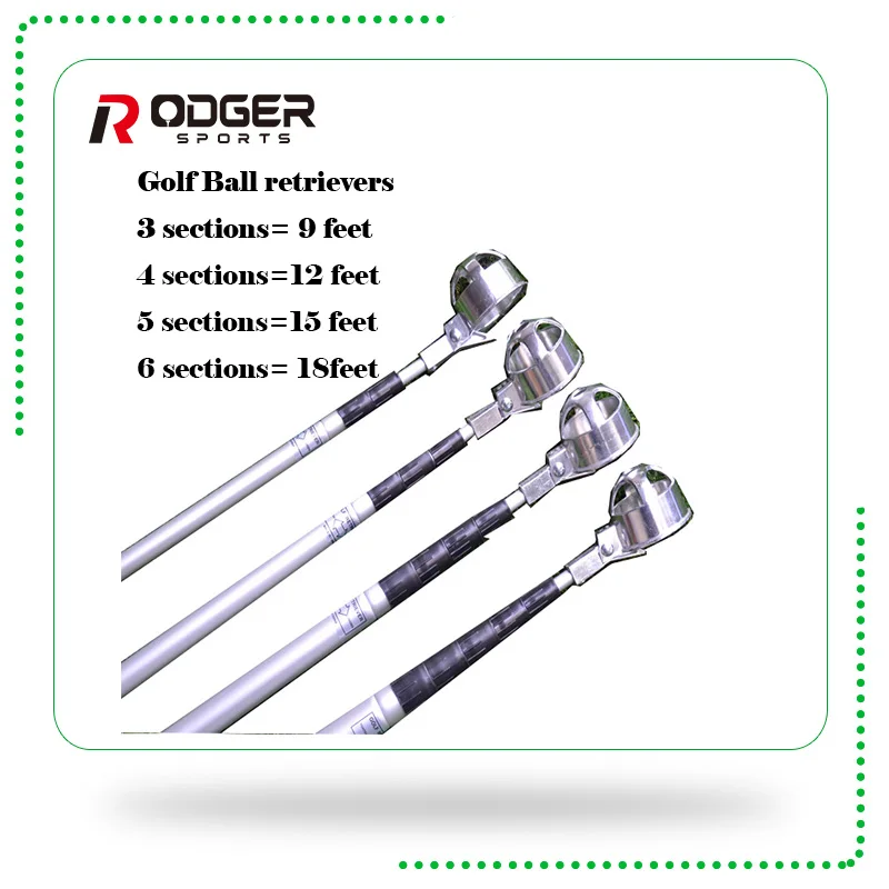 
Hot selling accessories golf retriever pole 18feet ball pickup device 