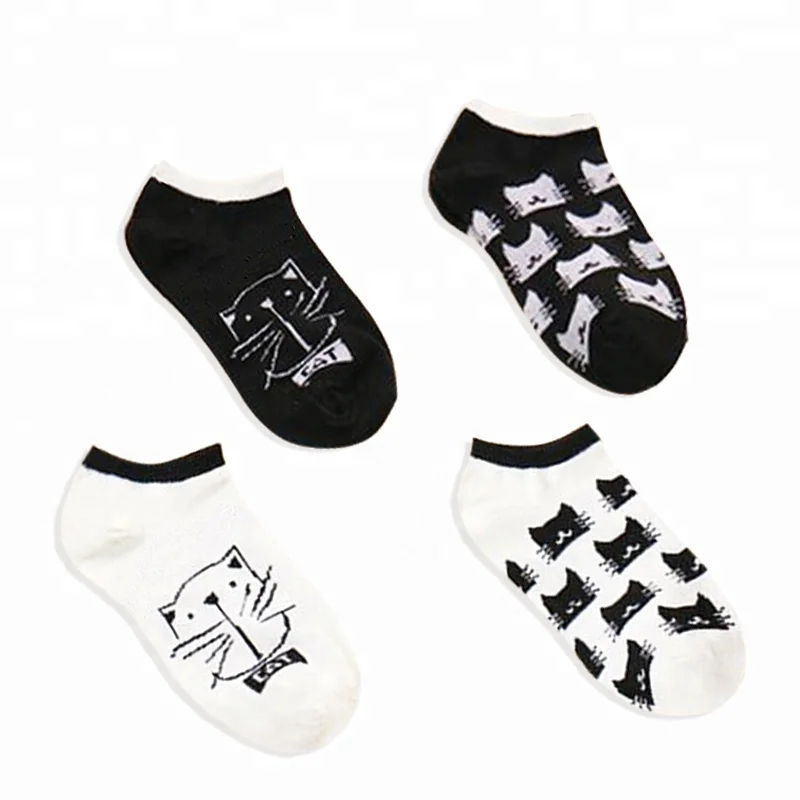 Soft Comfortable Cotton Cat Cartoons Low Cut Ankle lovely Socks For Girls Women Cartoon Socks
