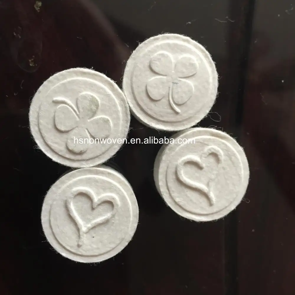 
Compressed Towelettes 100% rayon mesh coin tissues 