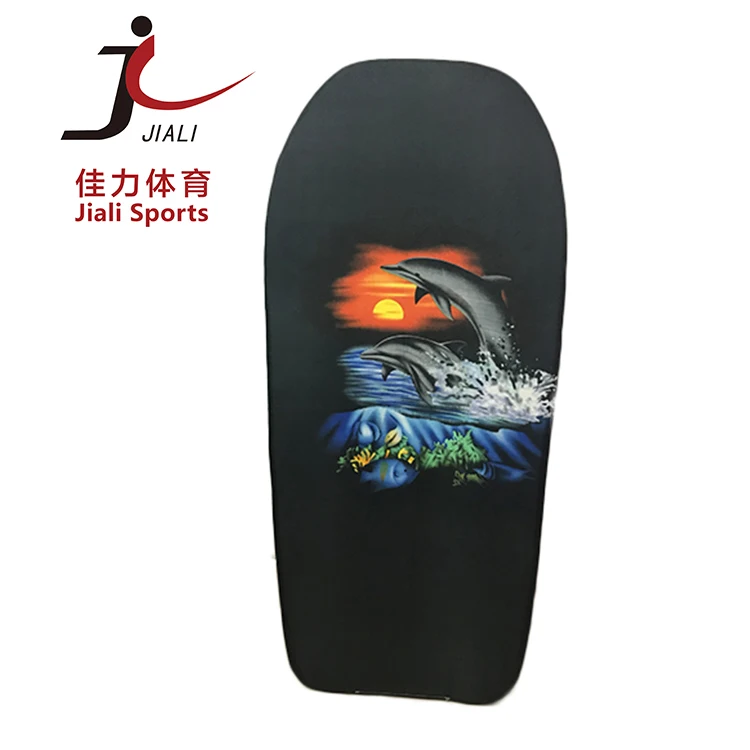 Beautiful design customized fashion style EPS beach nice board black bodyboard for adult