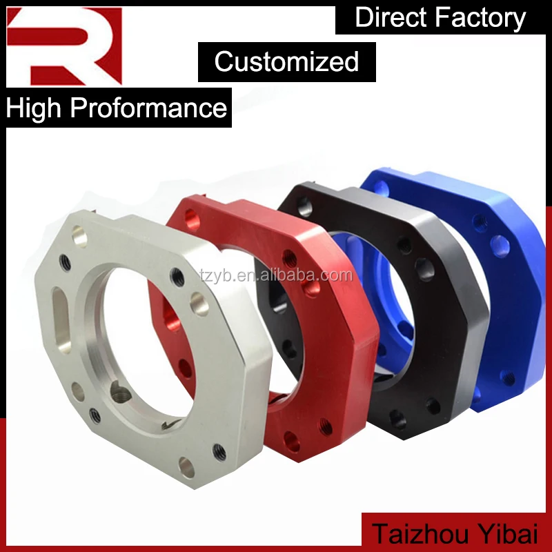 OBX Throttle Body Intake Pipe Billet Aluminum Spacer Gaskets For Acur RSX/Honda Civic W/NOK