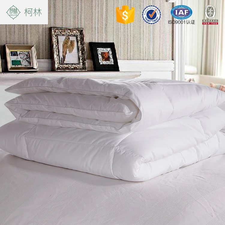 Fluffy warm soft hypoallergenic duck goose down feather filling quilt