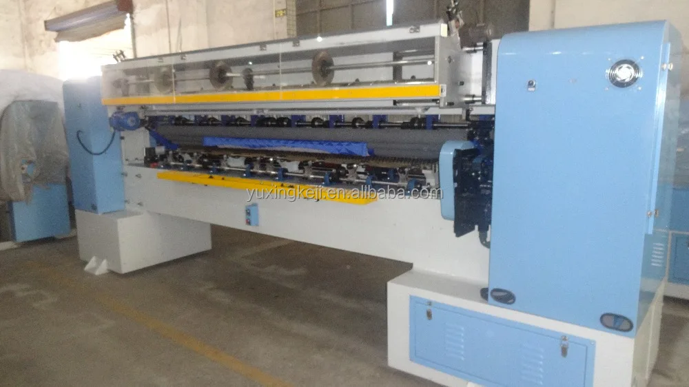 Affordable computerized quilting machine for blanket making with edge cutting device