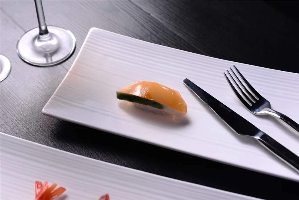 china supplier hotel hall event restaurant white cheap round selling durable porcelain sushi plate