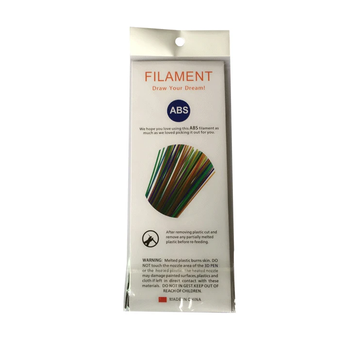 Пластиковые стержни для филамента 3d ручки 25 см/упаковка полосок