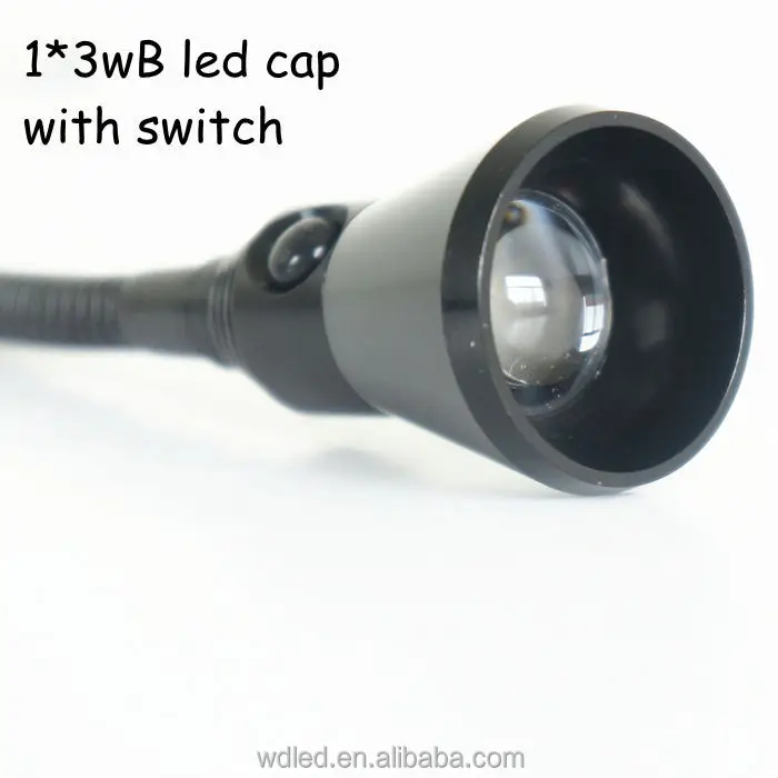 3W HOTEL ROOM BEDSIDE WALL FLEXIBLE GOOSENECK LED READING LIGHT