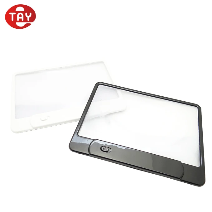 Full page large screen folding portable reading lenses magnifier
