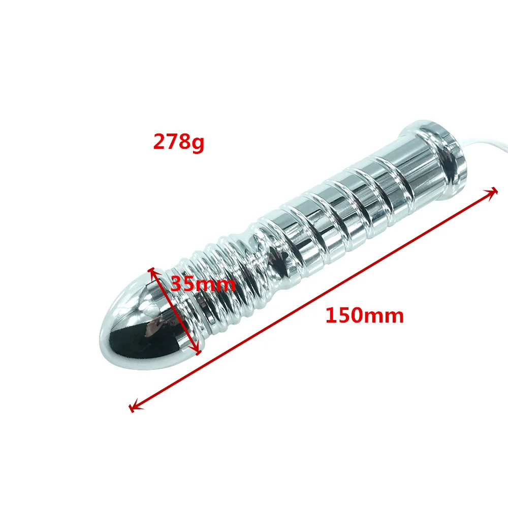 Funny Stim Electric shock wave physical therapy equipment metal anal plug breast massager electro sex steel butt plug toys