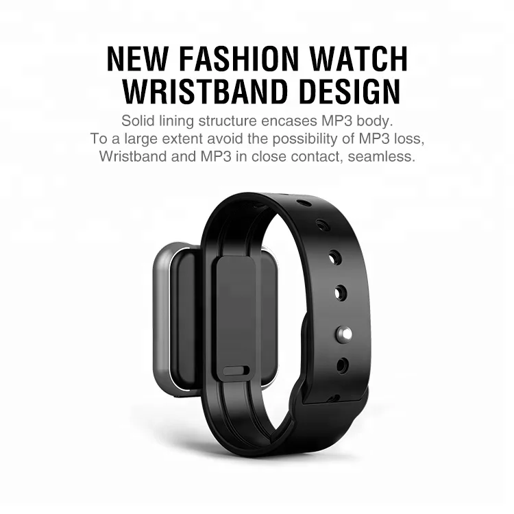 Высококачественный портативный диктофон, mp3-плеер с ремешком на запястье, проигрыватель mp 4