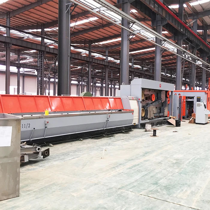 Continuous Annealing Copper Rod Breakdown Drawing Machine With AC Two Motors