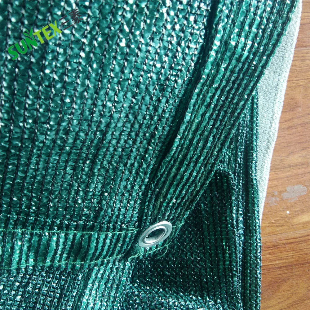 HDPE Dark Green Privacy Protection Fence Screen with Grommets, 2*10m 2*15m Tennis Court Windproof Screen