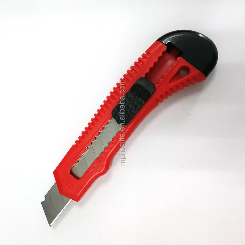 
Plastic Promotional 18mm snap off blade stationery cutter knife 